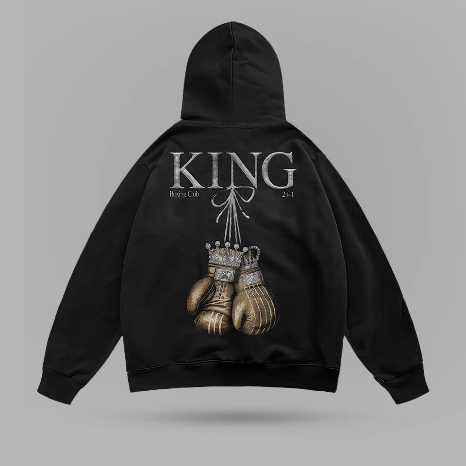 Ryan Garcia KING Boxing Club Oversize Hoodie – ön görünüm