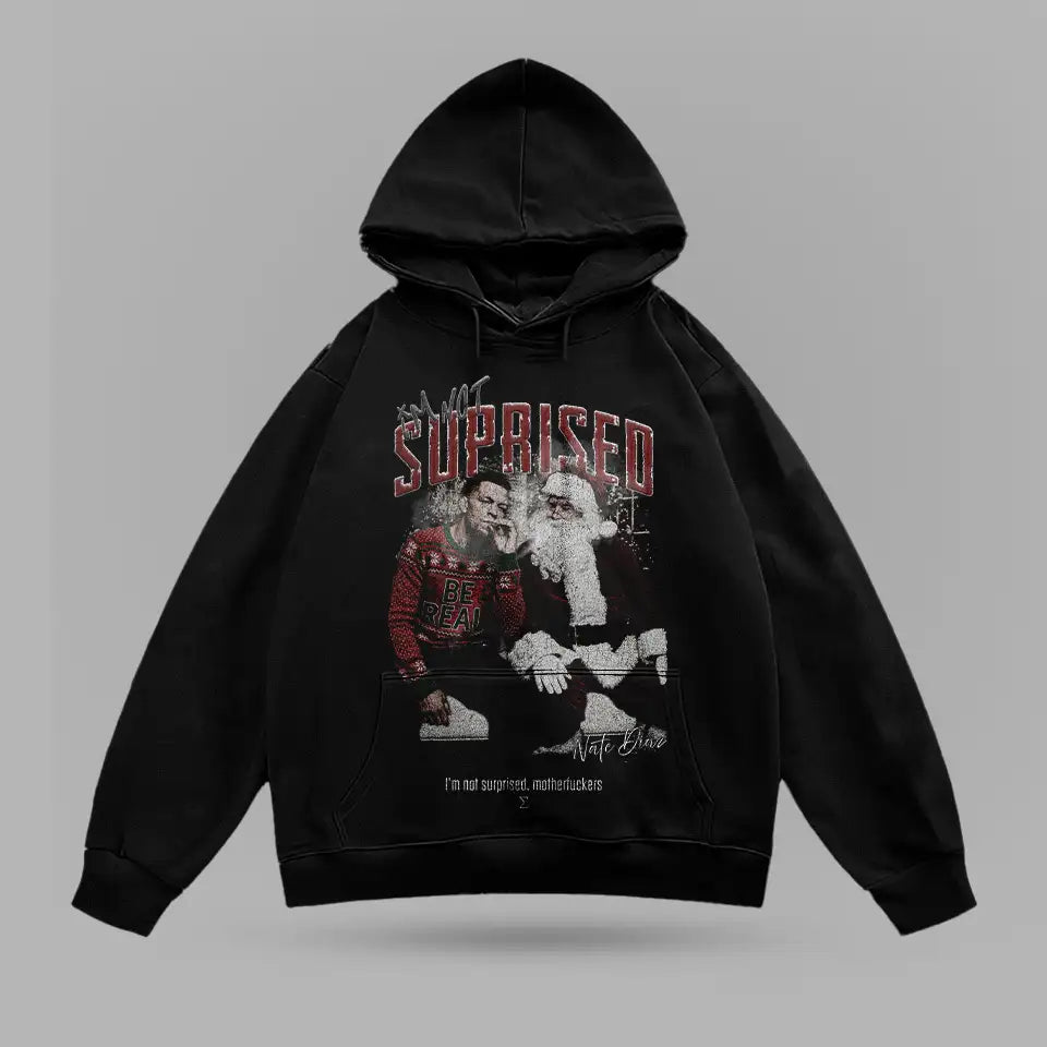 Nate Diaz Im Not Suprised Santa Oversize Hoodie