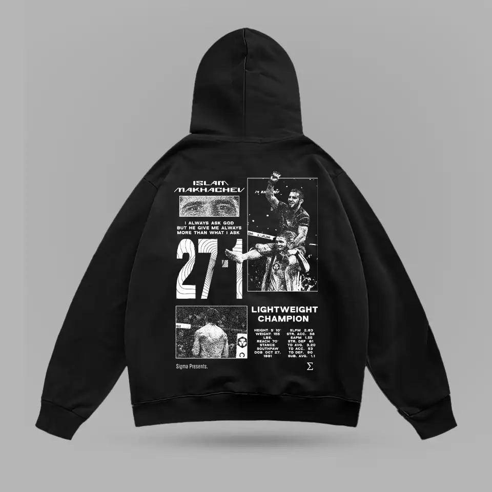 Islam Makhachev Lightweight Champ Oversize Hoodie