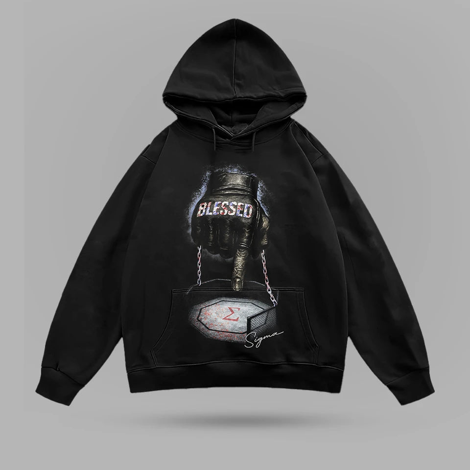 Max Holloway Octagon Oversize Hoodie – arka görünüm