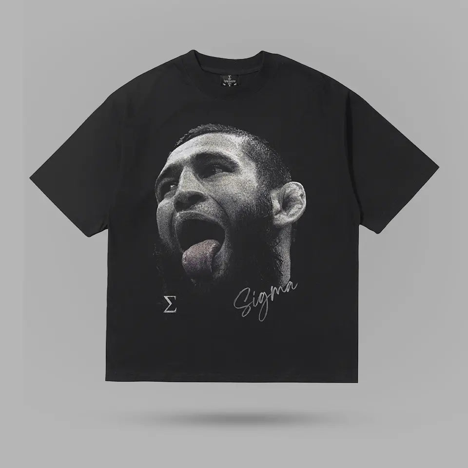Khamzat Chimaev Two Sides Tshirt – ön görünüm