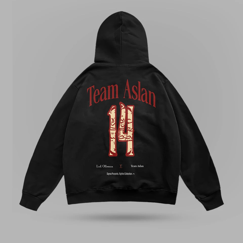 Ibo Aslan Team Aslan Oversize Hoodie – arka görünüm