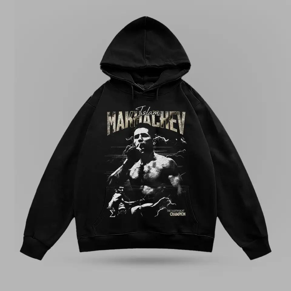 Islam Makhachev Bootleg Oversize Hoodie – ön görünüm