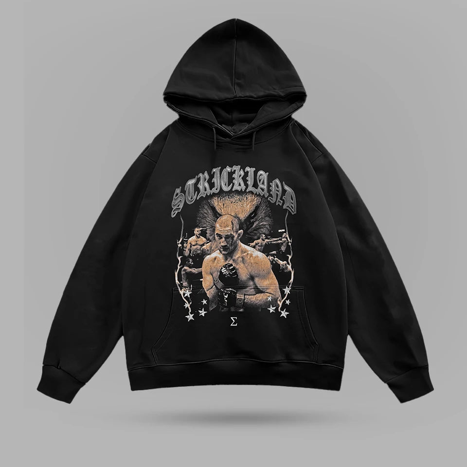 Sean Strickland Don't Be A P*ssy Oversize Hoodie – ön görünüm
