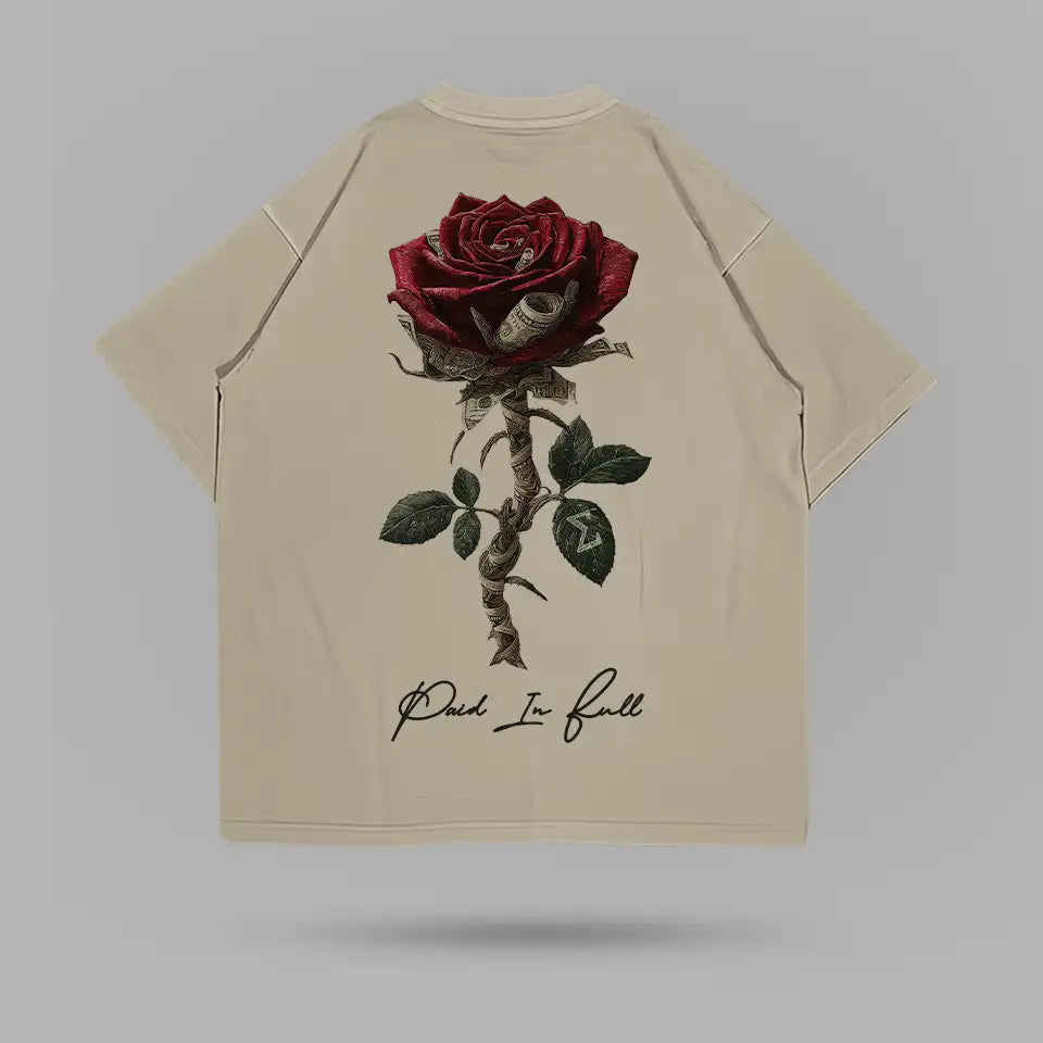 Paid In Full Rose Tshirt – arka görünüm