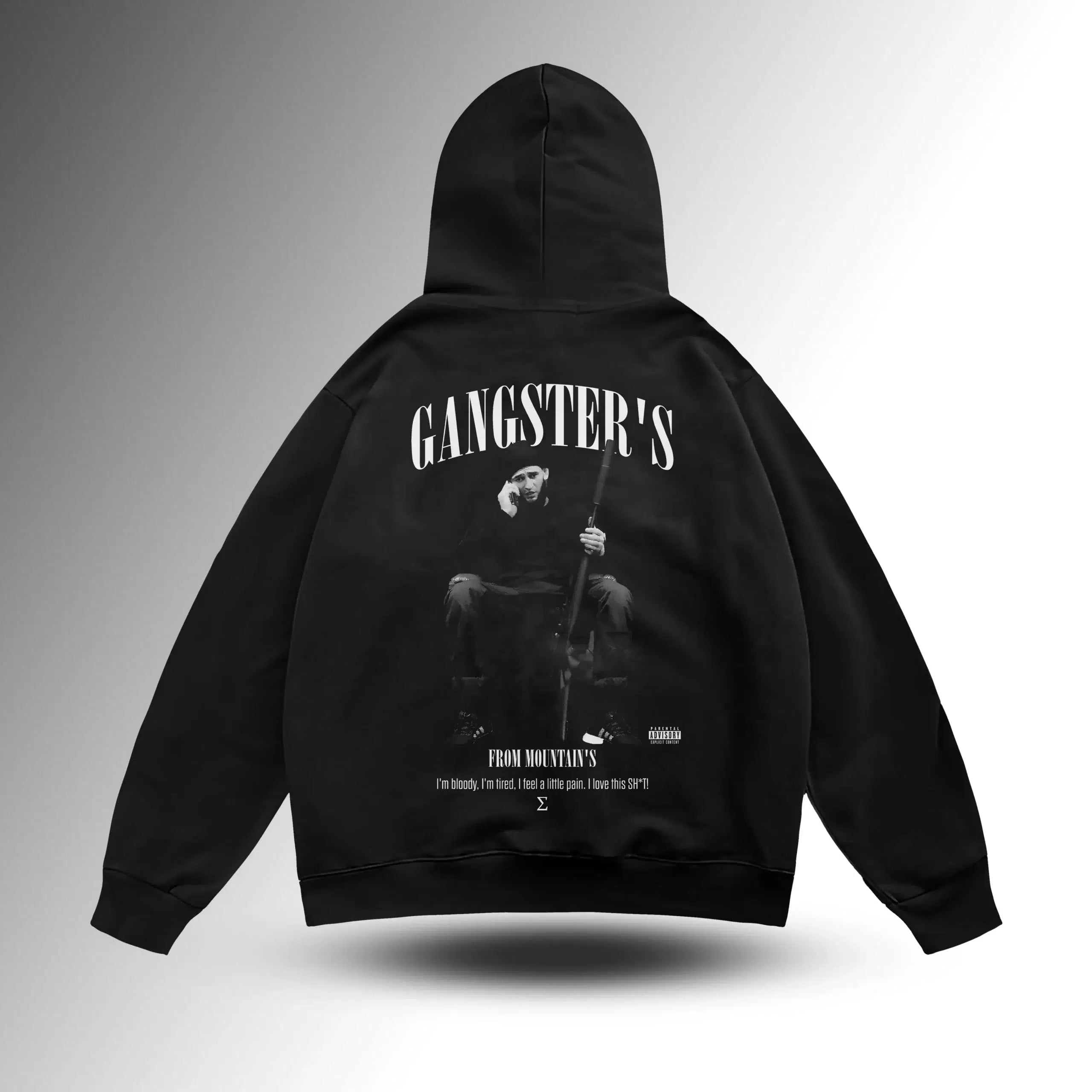 GANGSTERS Khamzat Chimaev Oversize Hoodie – arka görünüm