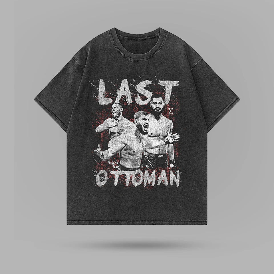 Ibo Aslan Coming For All Washed Oversize Tshirt – arka görünüm