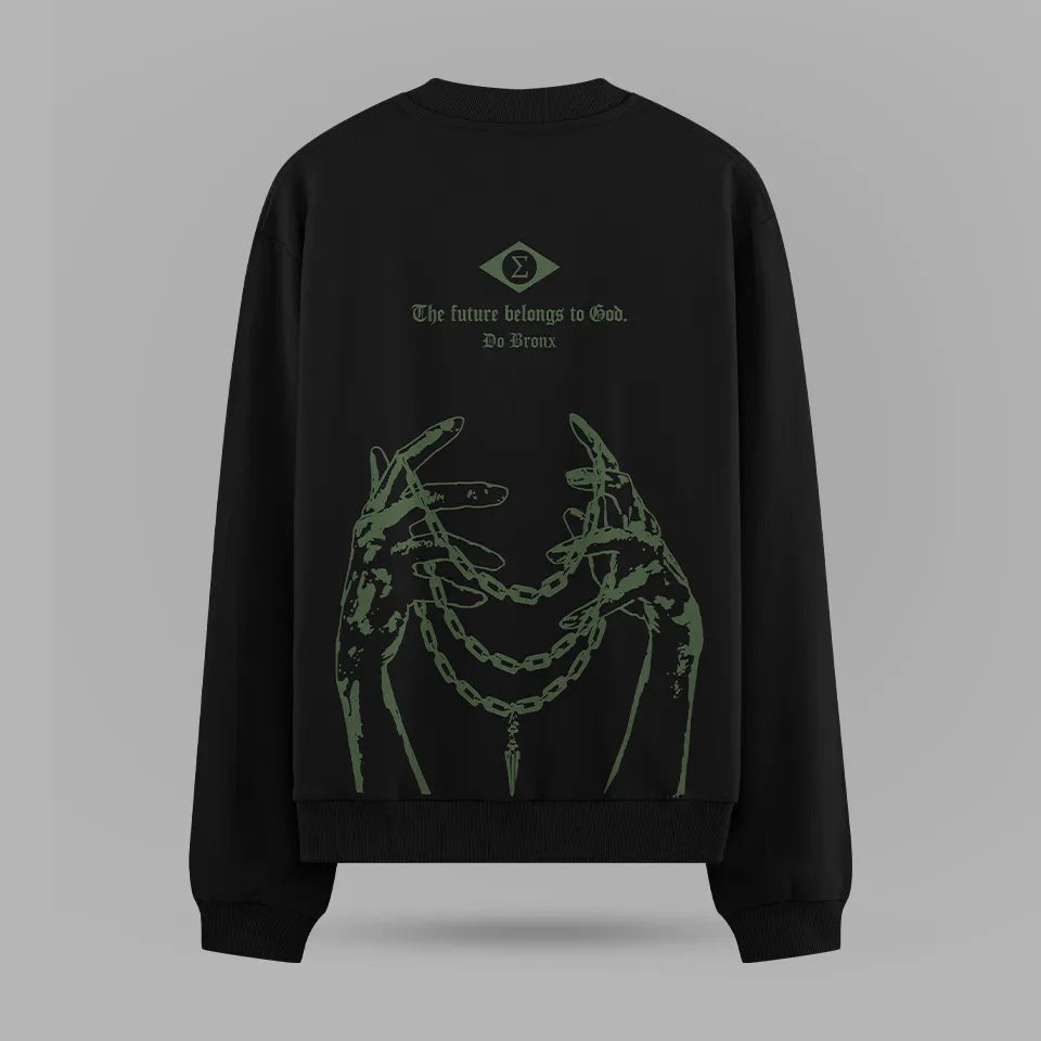 Charles Oliveira Do Bronx Necklace Oversize Sweatshirt