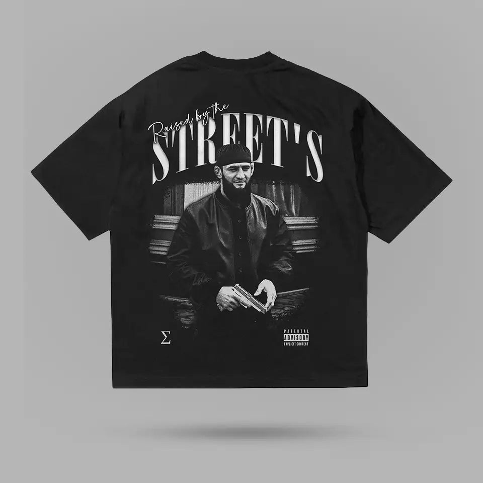 Raised By Streets Khamzat Chimaev Tişört – arka görünüm