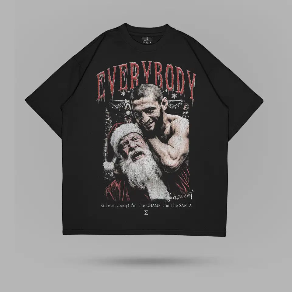 Khamzat Chimaev Choking Santa Tshirt