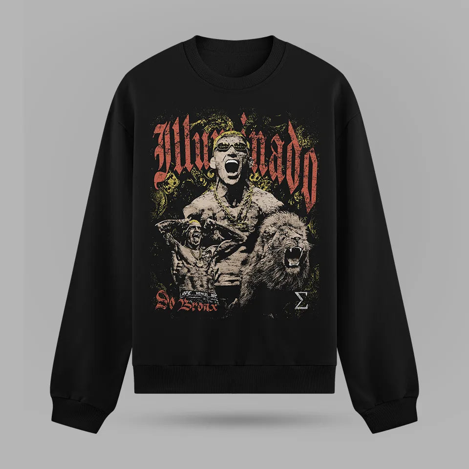 Charles Oliveira Illuminado Bootleg Oversize Sweatshirt