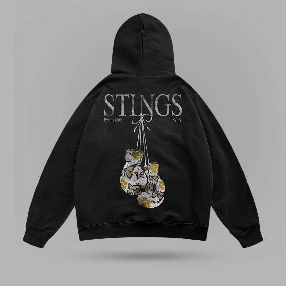 Muhammed Ali STINGS Boxing Club Oversize Hoodie – arka görünüm