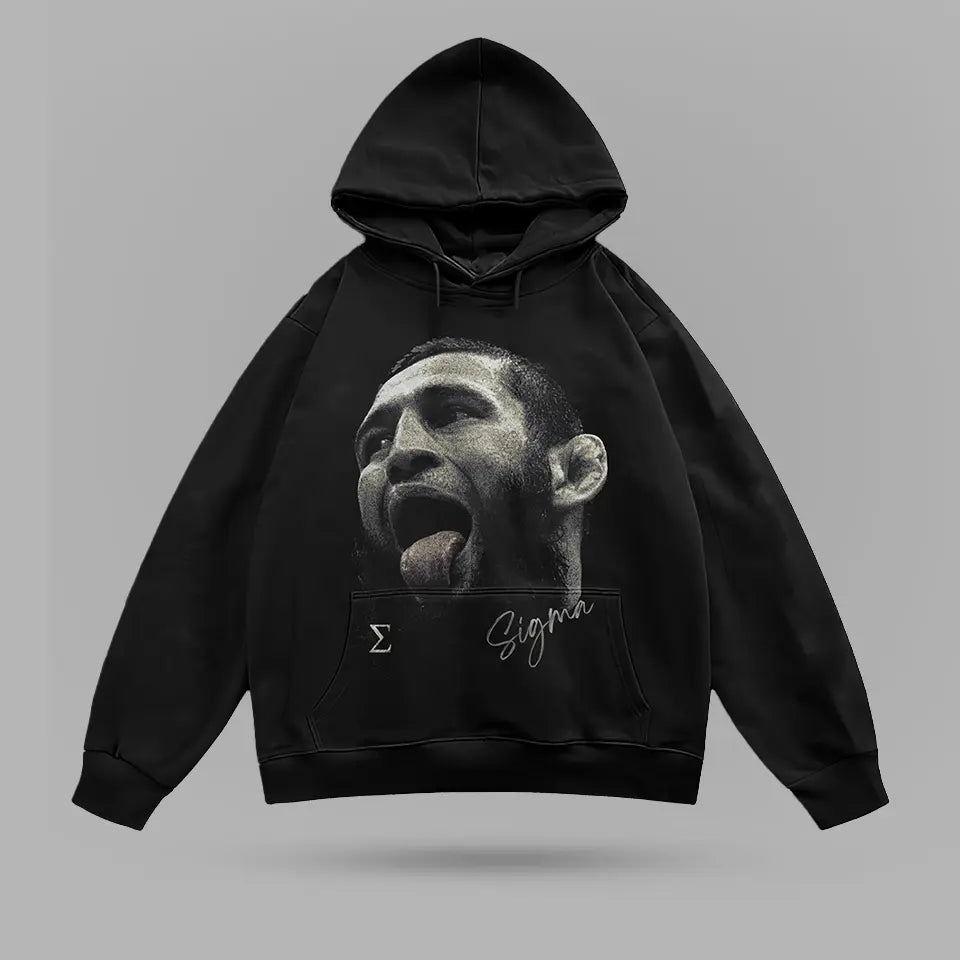 Khamzat Chimaev Two Sides Oversize Hoodie – ön görünüm