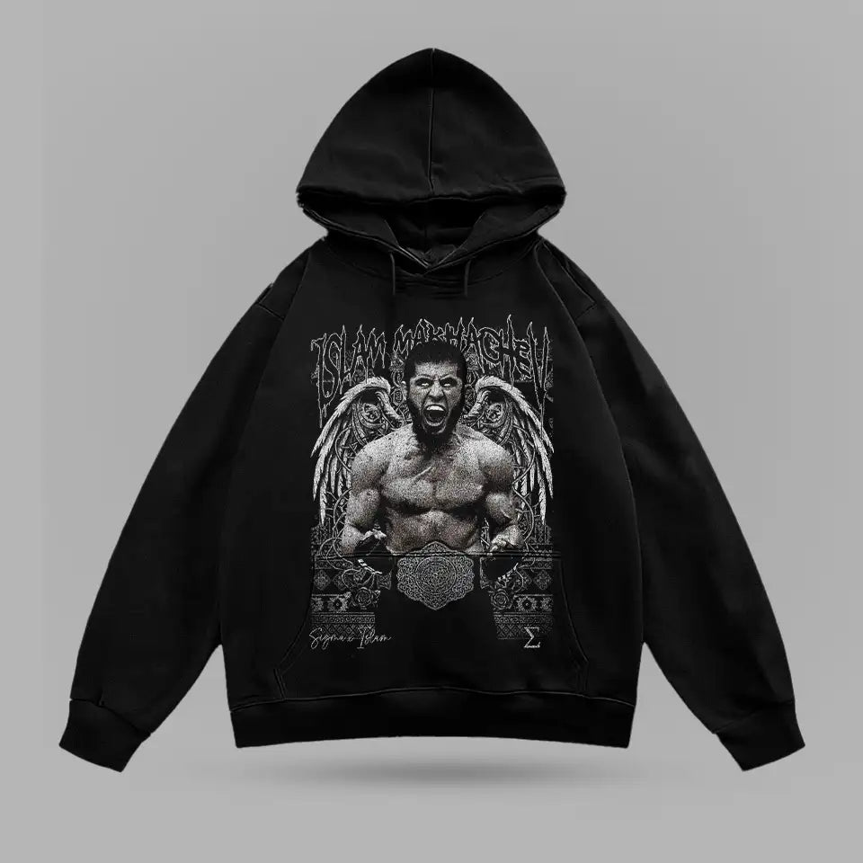 Islam Makhachev Nightmare Oversize Hoodie – ön görünüm