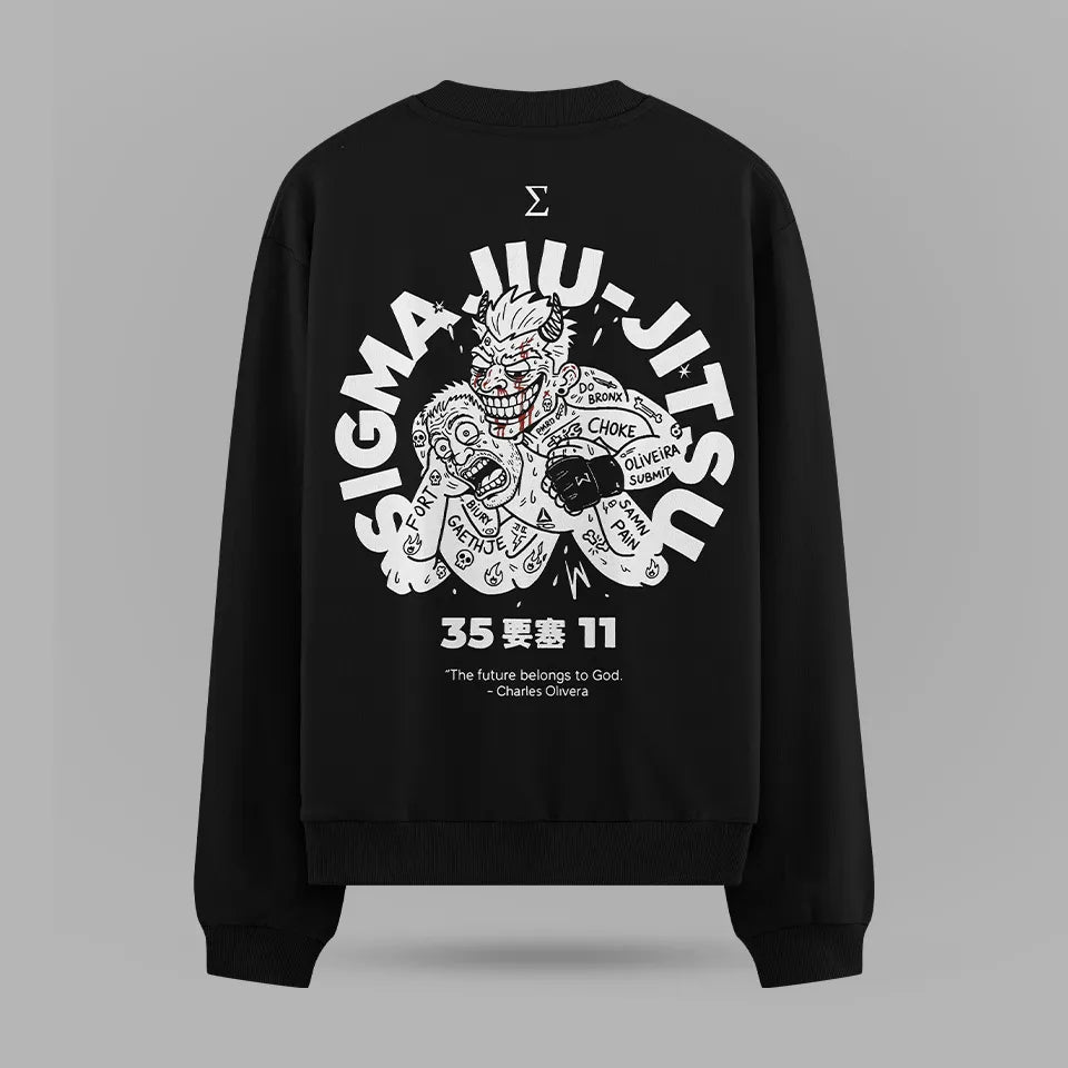 Charles Oliveira Jiu Jıtsu Oversize Sweatshirt