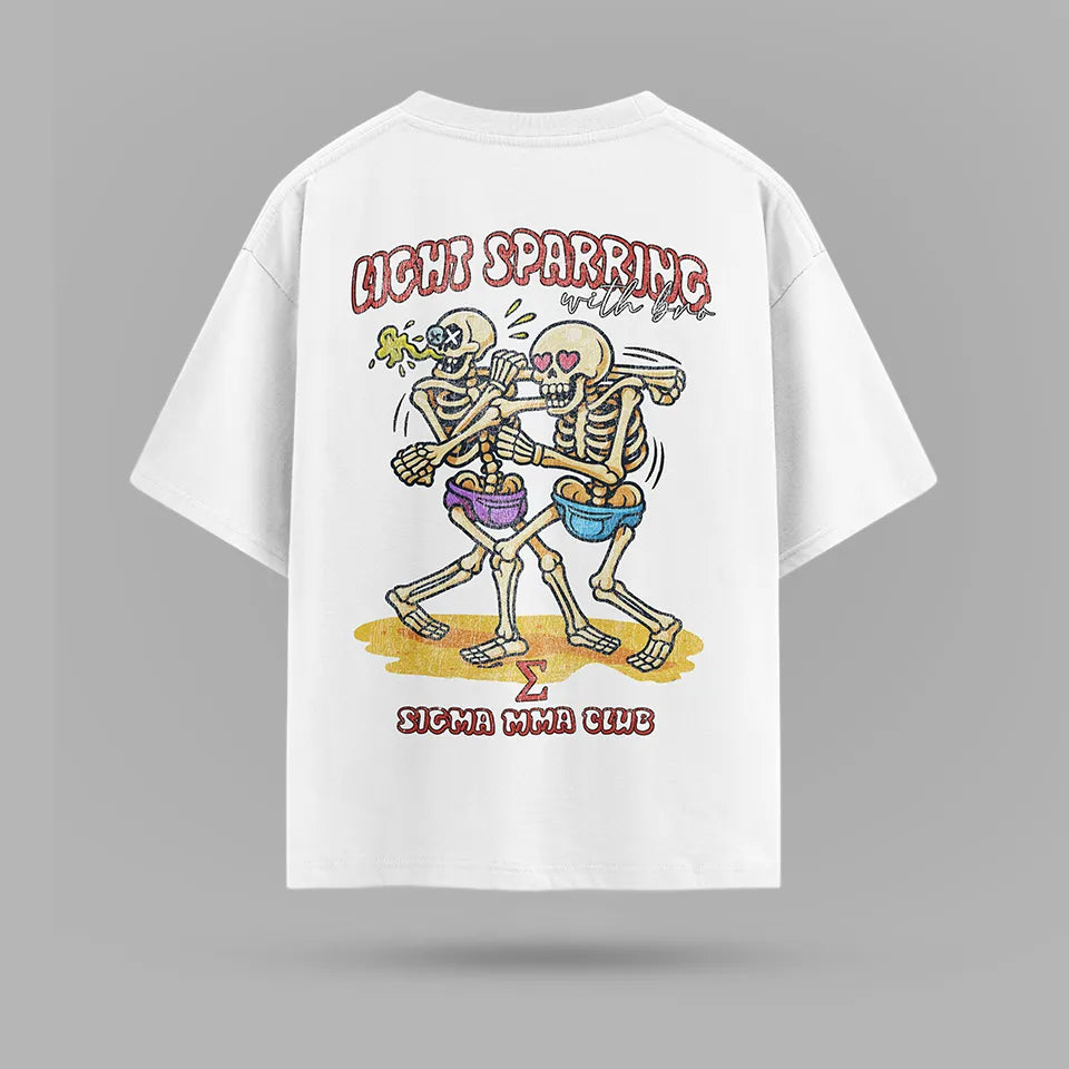Light Sparring With Bro Tshirt – ön görünüm 4