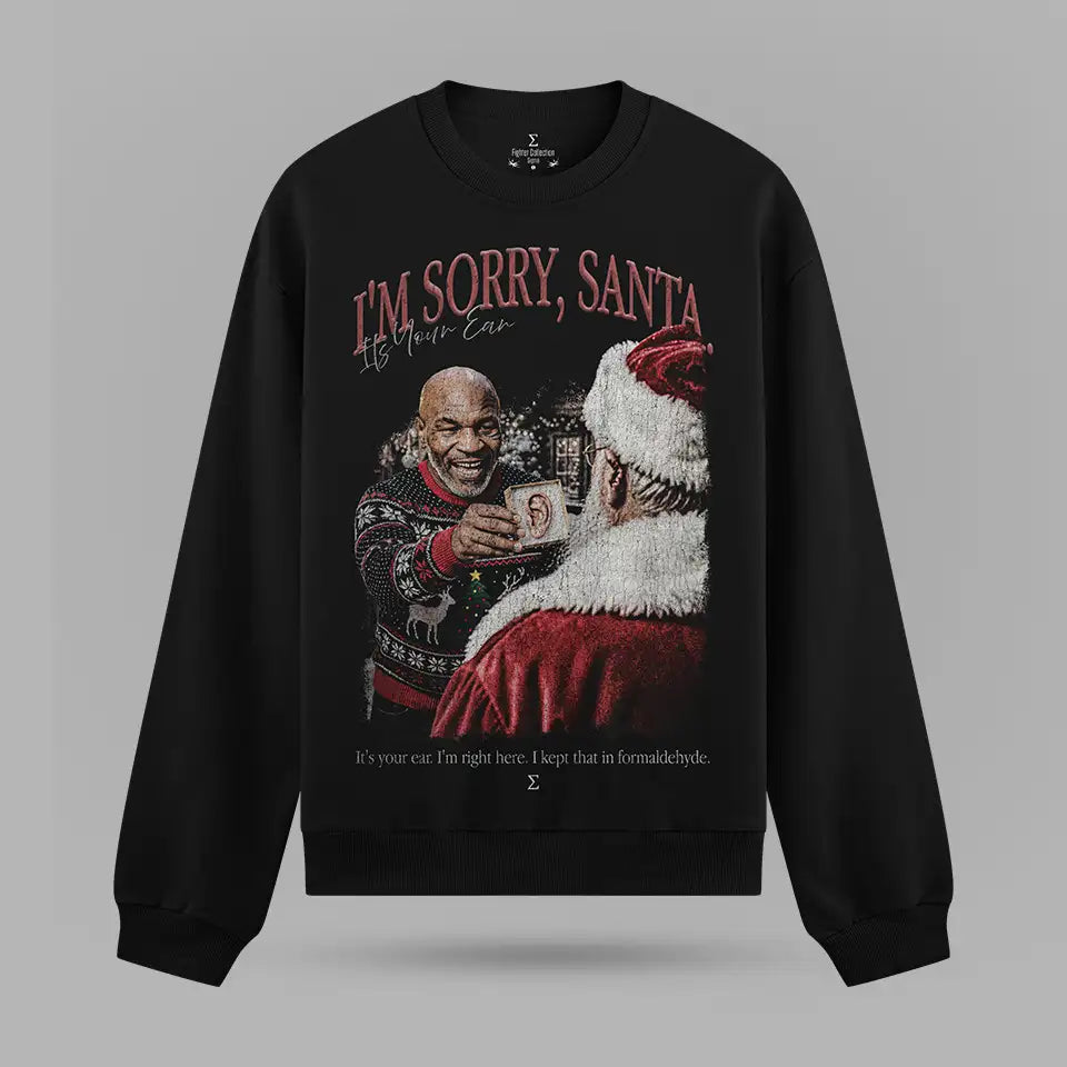 Mike Tyson Its Your Ear Santa Oversize Sweatshirt