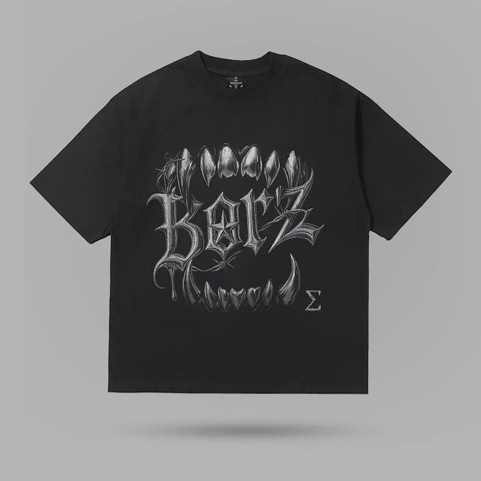 Khamzat Chimaev Borz Teeths Tshirt – ön görünüm