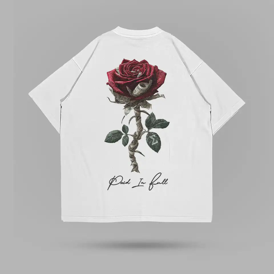 Paid In Full Rose Tshirt – ön görünüm