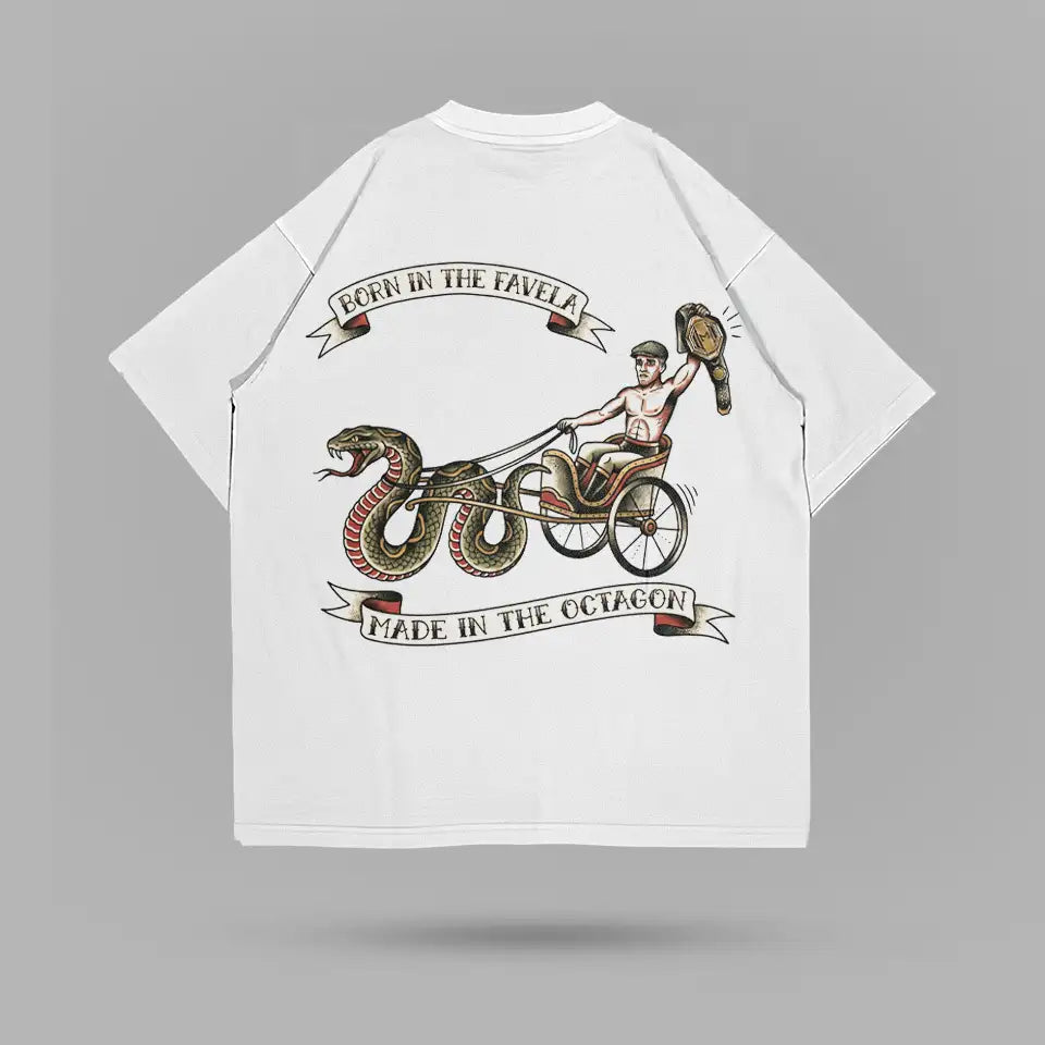 Charles Oliveira Snake Chariot Favela T-shirt