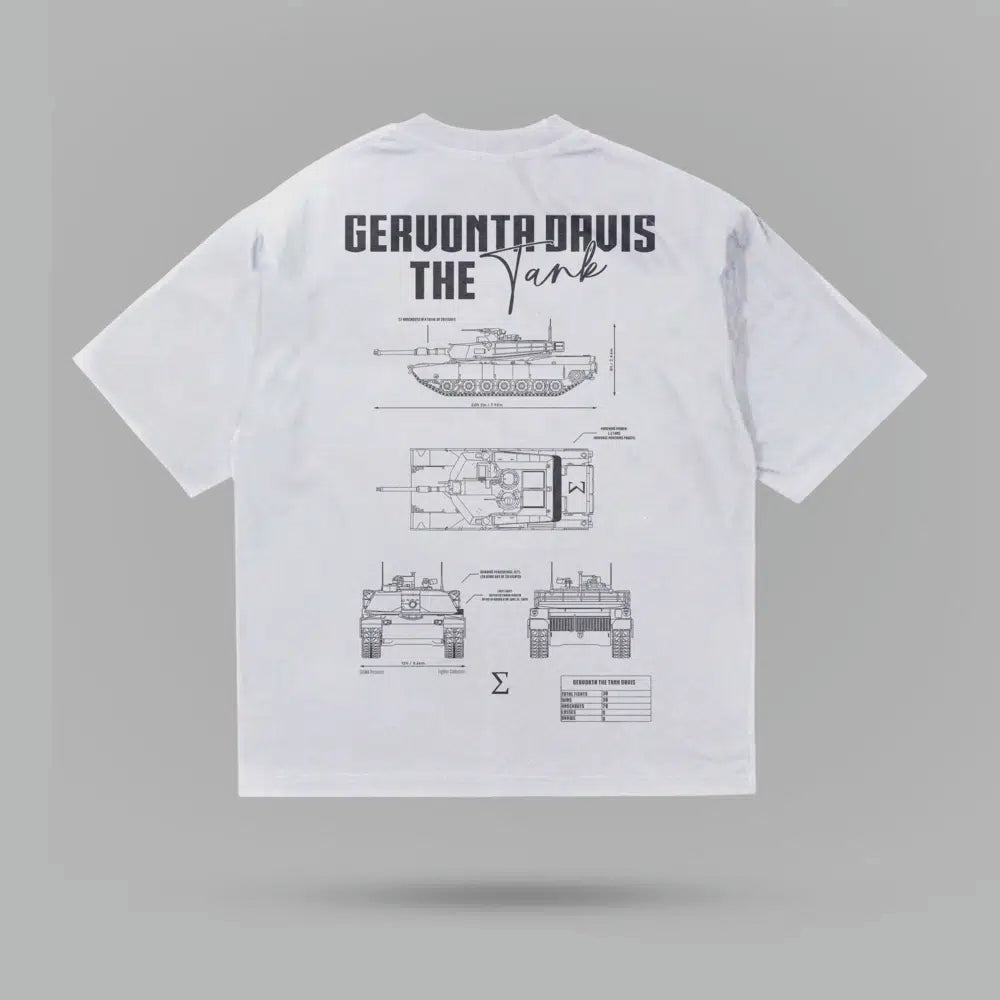 Gervonta Davis In Tank We Trust Beyaz Oversize Tshirt