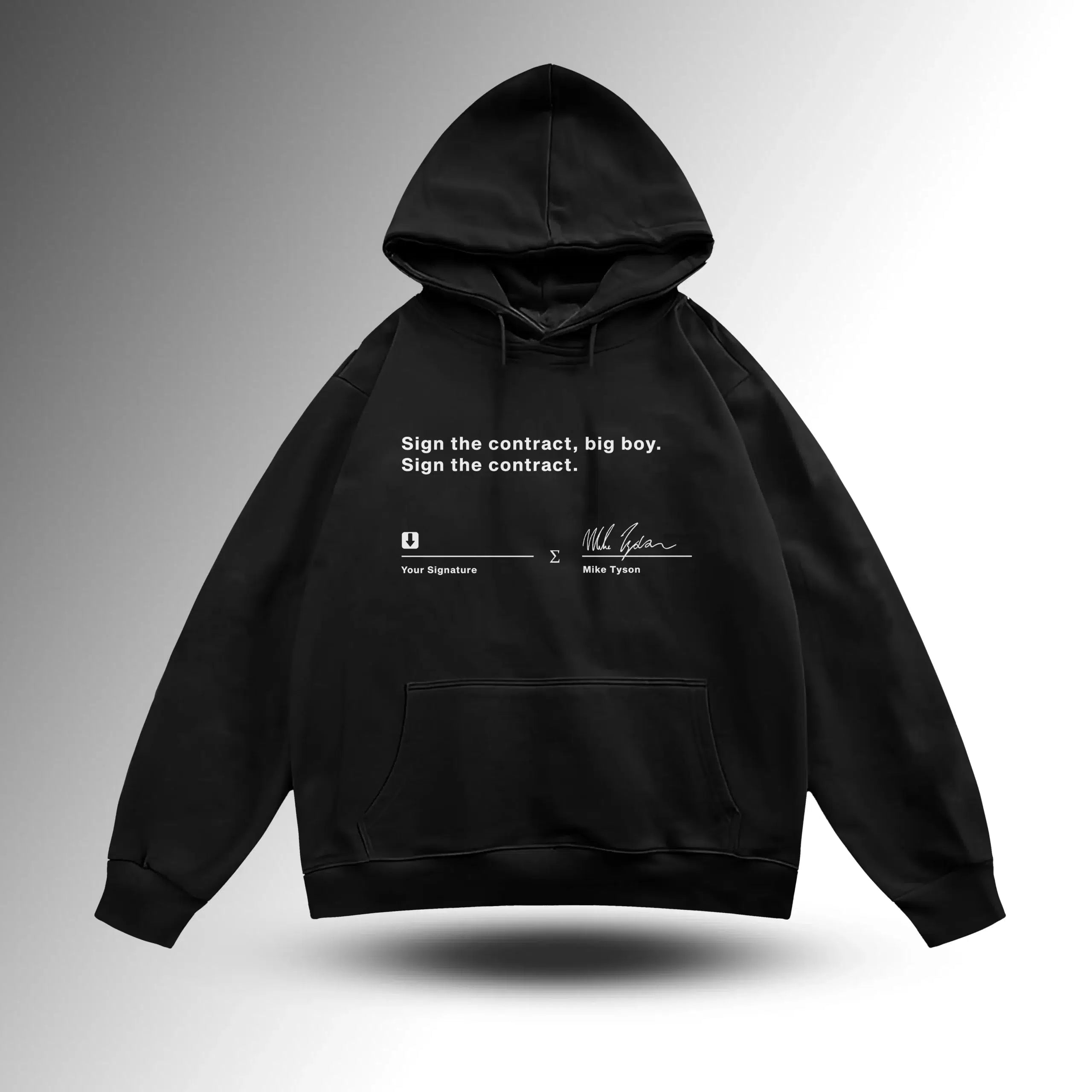Mike Tyson Sign the contract Oversize Hoodie