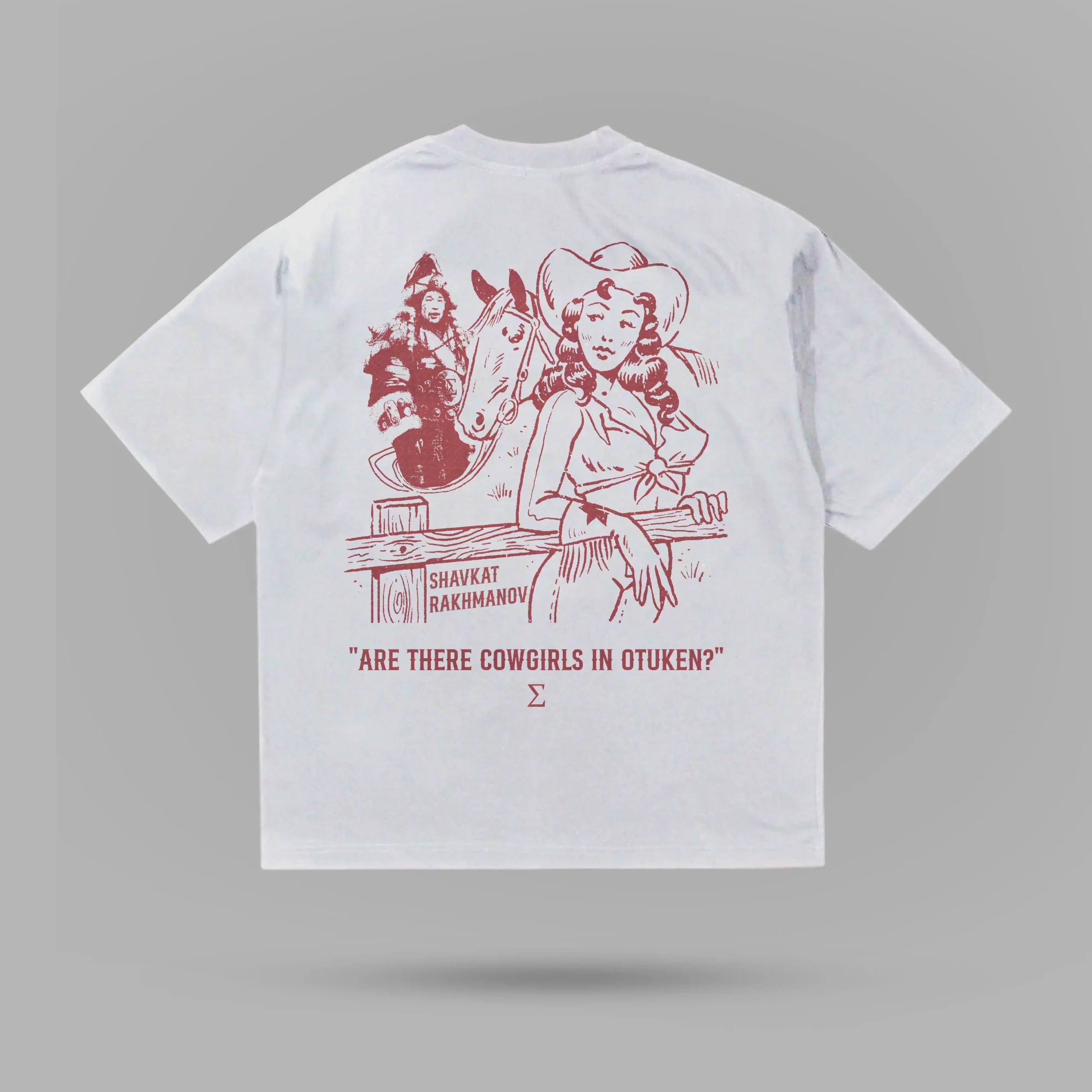 Shavkat Rakhmanov Cowgirl in OTUKEN Beyaz Tshirt