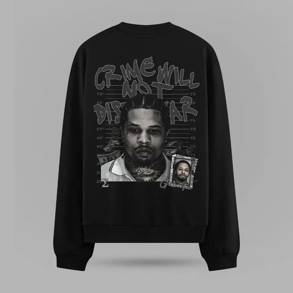 Gervonta Davis Crime Will Not Dissapear Oversize Sweatshirt