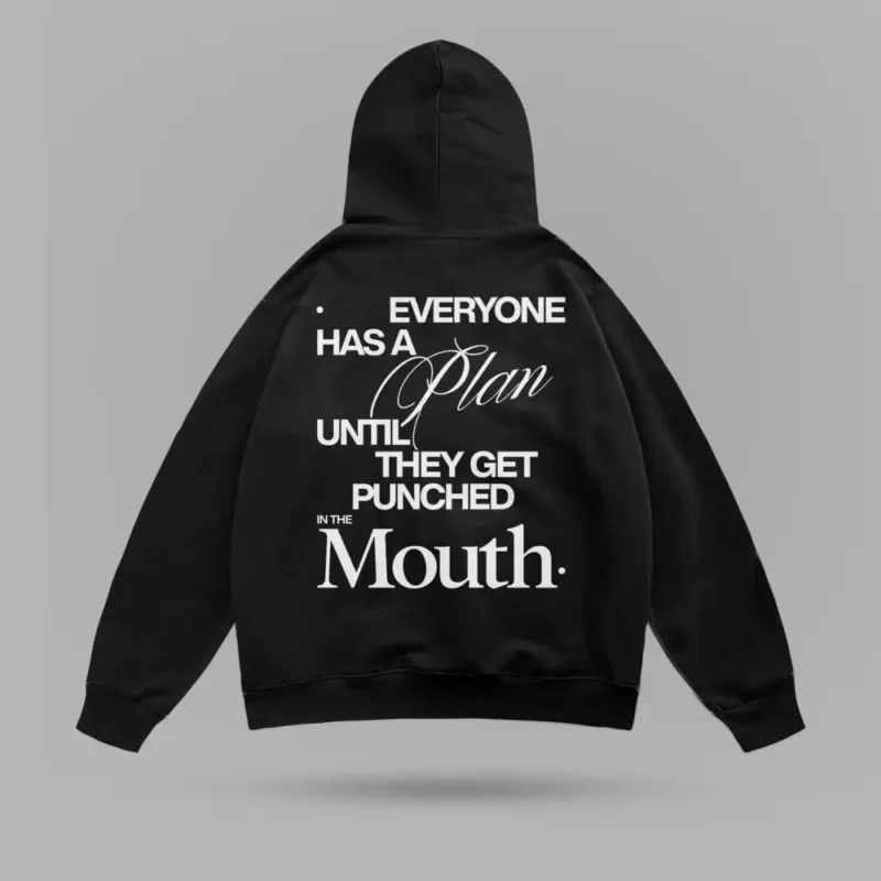 Mike Tyson Everyone Has A Plan Oversize Hoodie